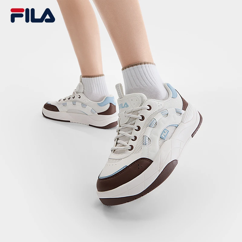 【透气网布飞虹鞋】Fila/斐乐情侣鞋夏季女薄款透气板鞋F12W532220F