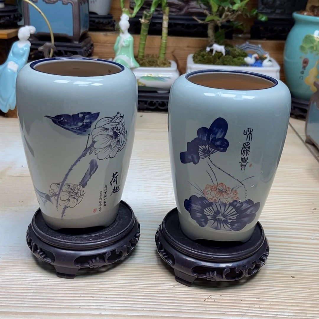 瓷片陶瓷花盆陶瓷艺术