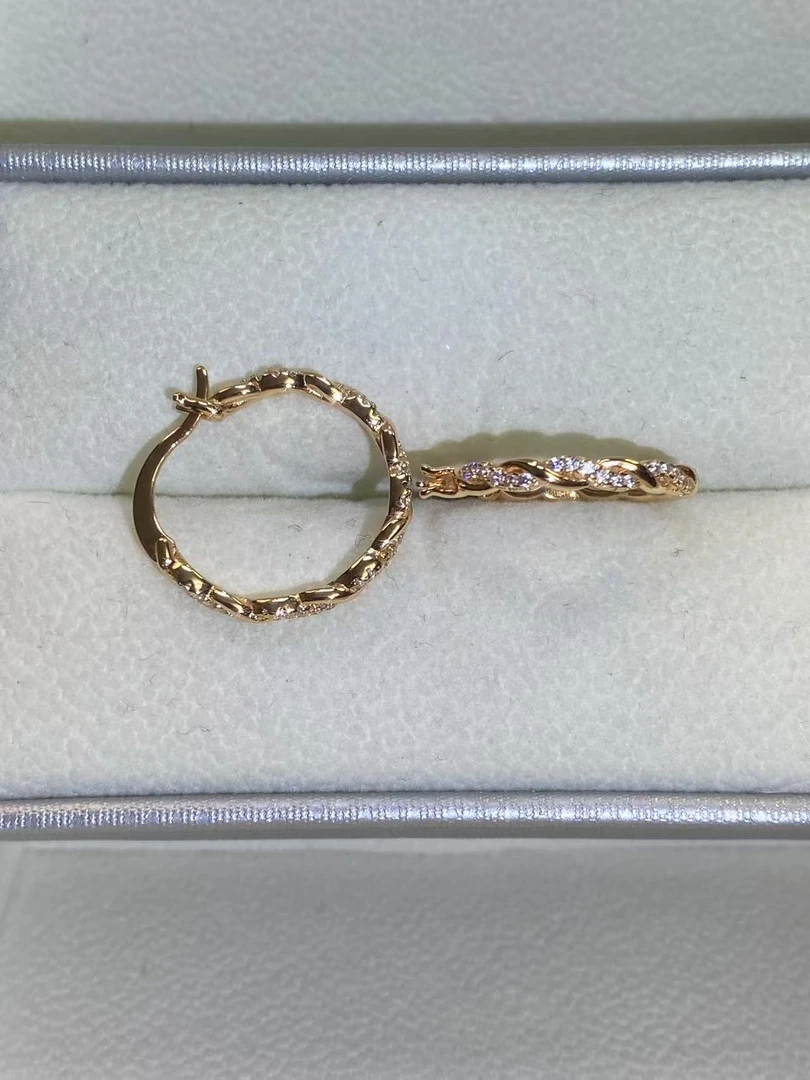 耳饰 【米米甄选 绚丽多彩】黄色耳圈 B-1585