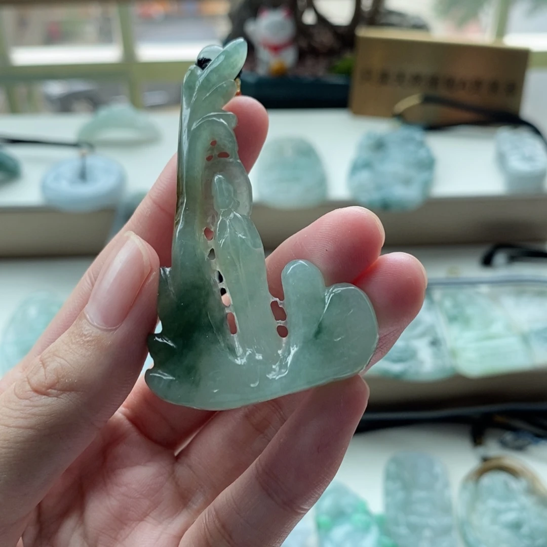 【闪购商品】颈饰未镶嵌翡翠天然缅甸A货翡翠