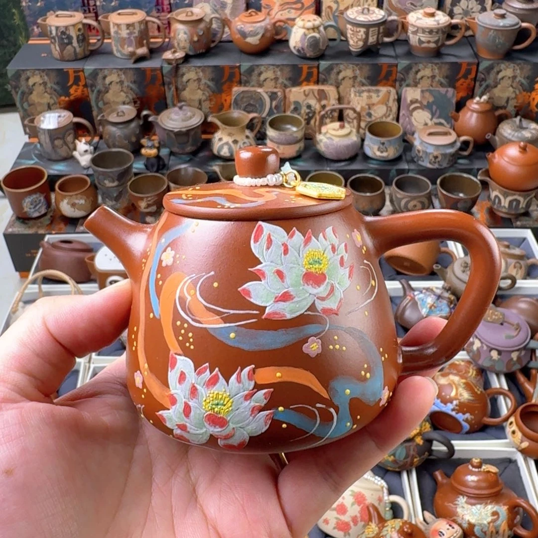 茶壶紫砂200ml原矿精工半手