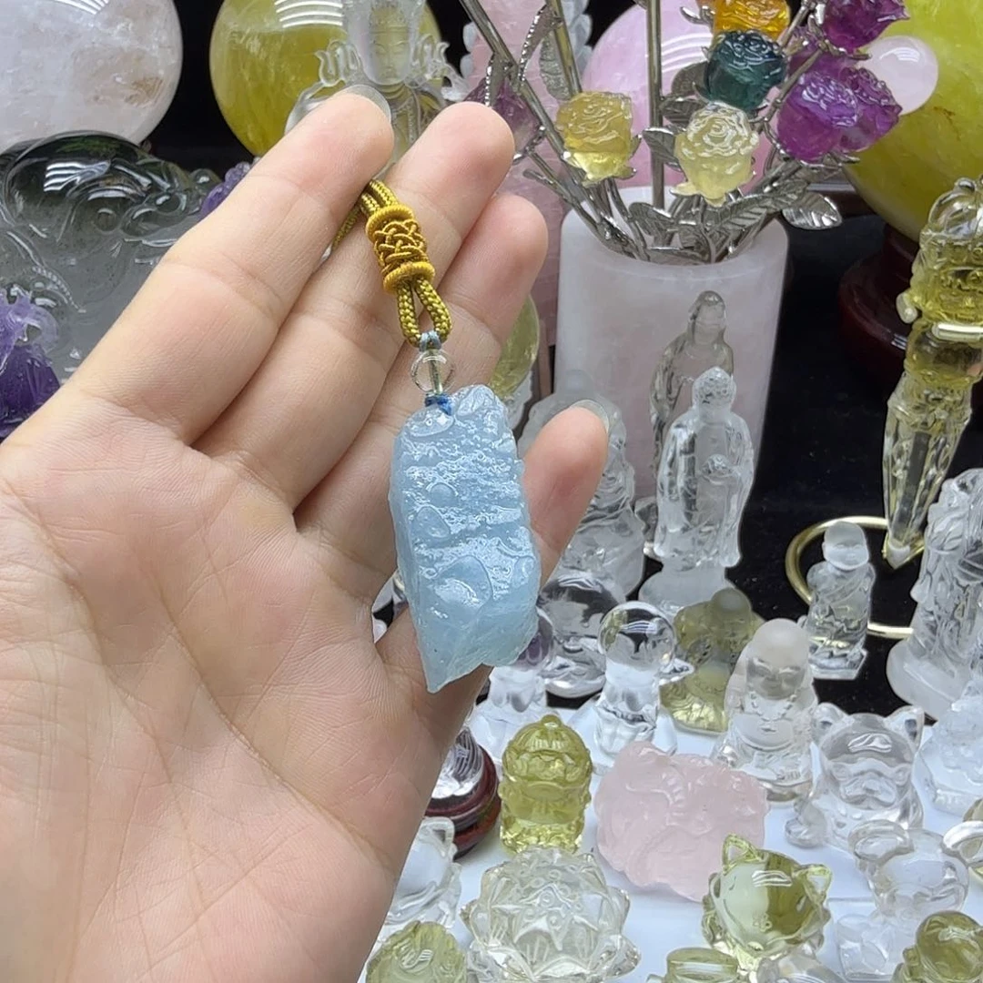 水晶摆件未镶嵌水晶云**儿