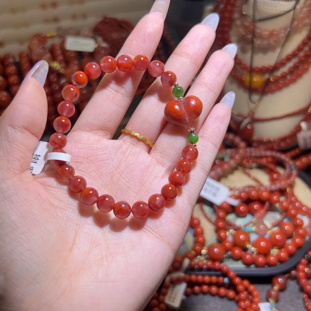 南红玛瑙未镶嵌手串7mm