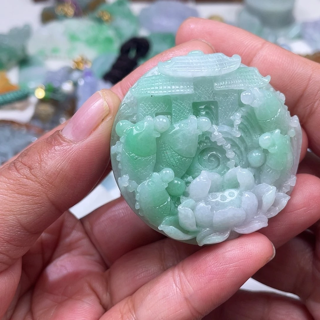 颈饰未镶嵌翡翠翡玉缘翡翠