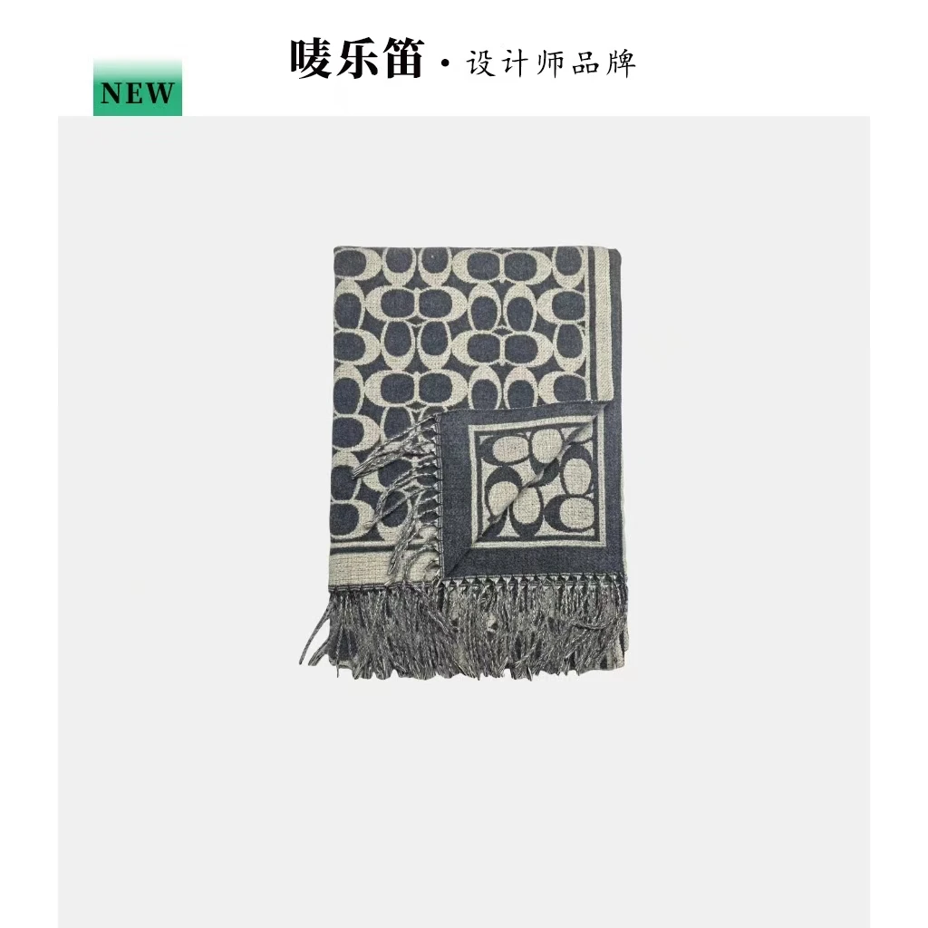唛乐笛· COA 驰 羊毛双面高级感披肩围巾 65*190 DP-1045 Y