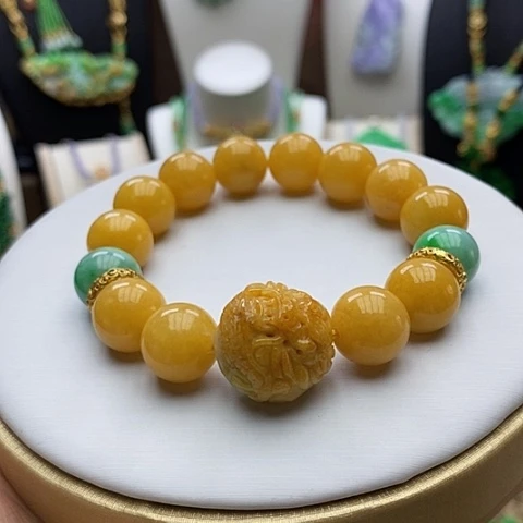 翡翠手链未镶嵌天然