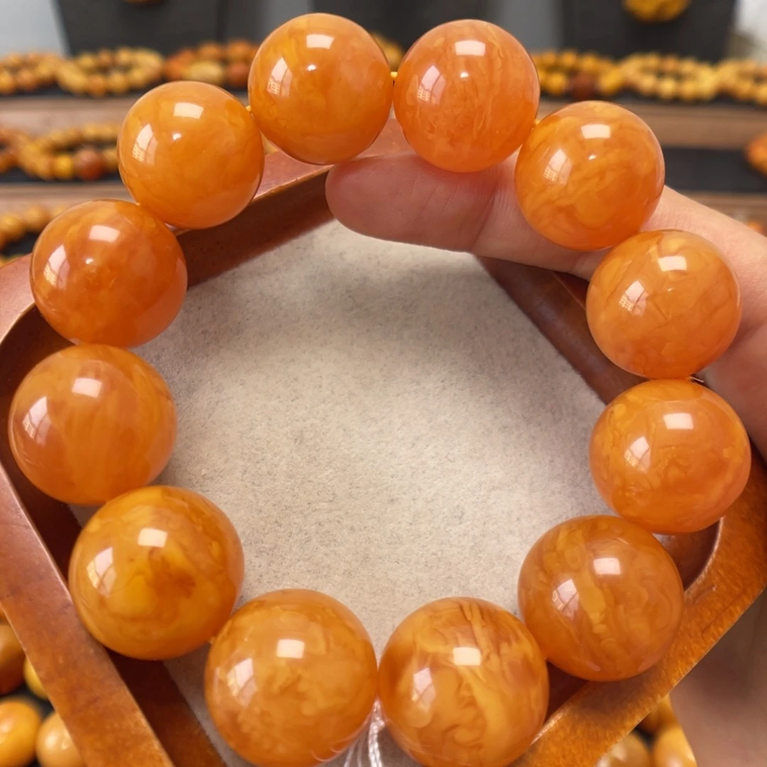 蜜蜡未镶嵌手链蜜蜡