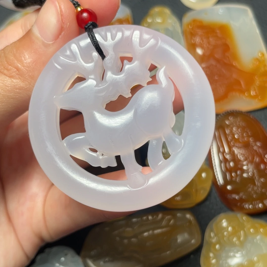 玛瑙/玉髓未镶嵌颈饰