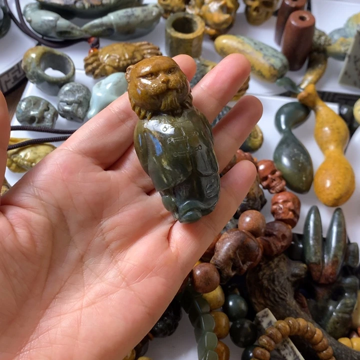 岫岩河磨玉（透闪石质玉）未镶嵌笔搁