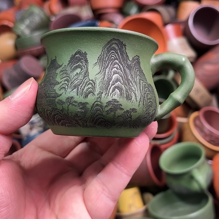 紫砂茶杯全手工紫砂主人杯