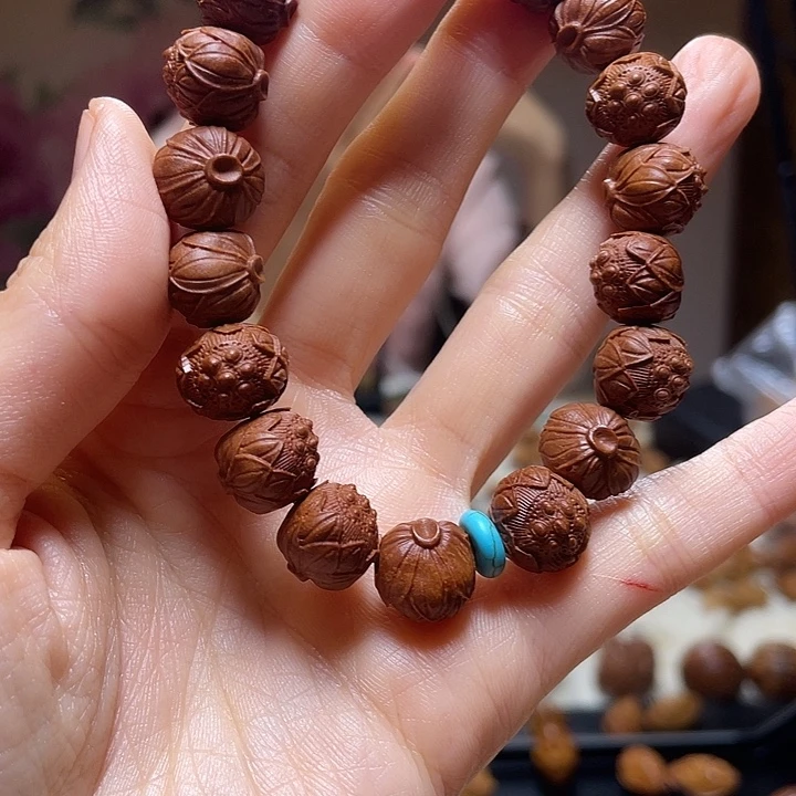 手串/手链橄榄核龙纹桃核 莲蓬