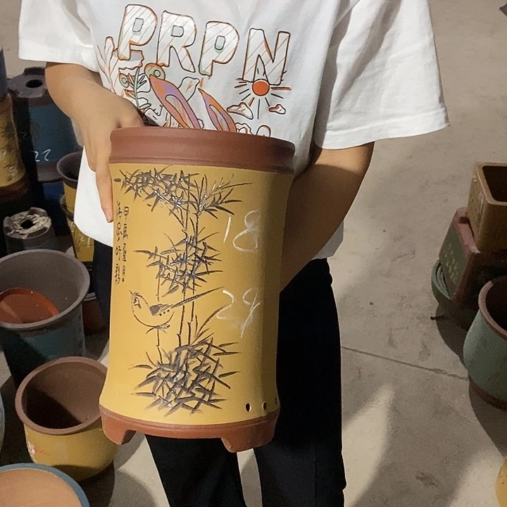 紫砂花盆紫砂花盆