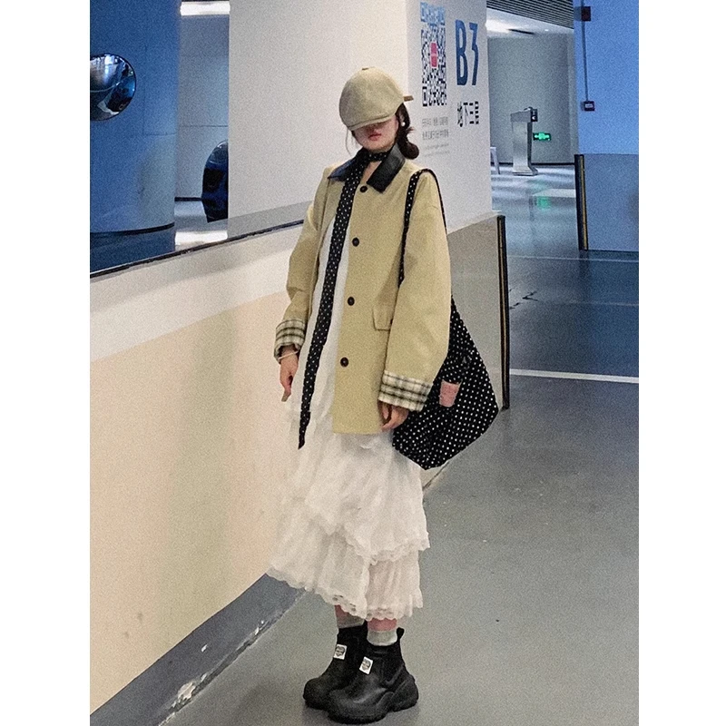 卡其色风衣外套女2025秋季新款高级感宽松百搭小个子气质韩版上衣