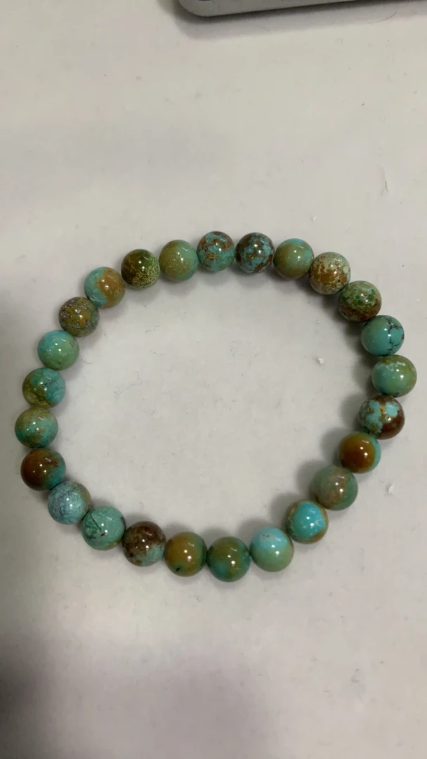 天然原矿绿松石单圈