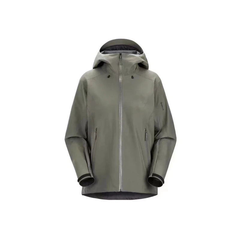 SC23244春秋户外轻量登山徒步冲锋衣男女运动压胶防水连帽外套