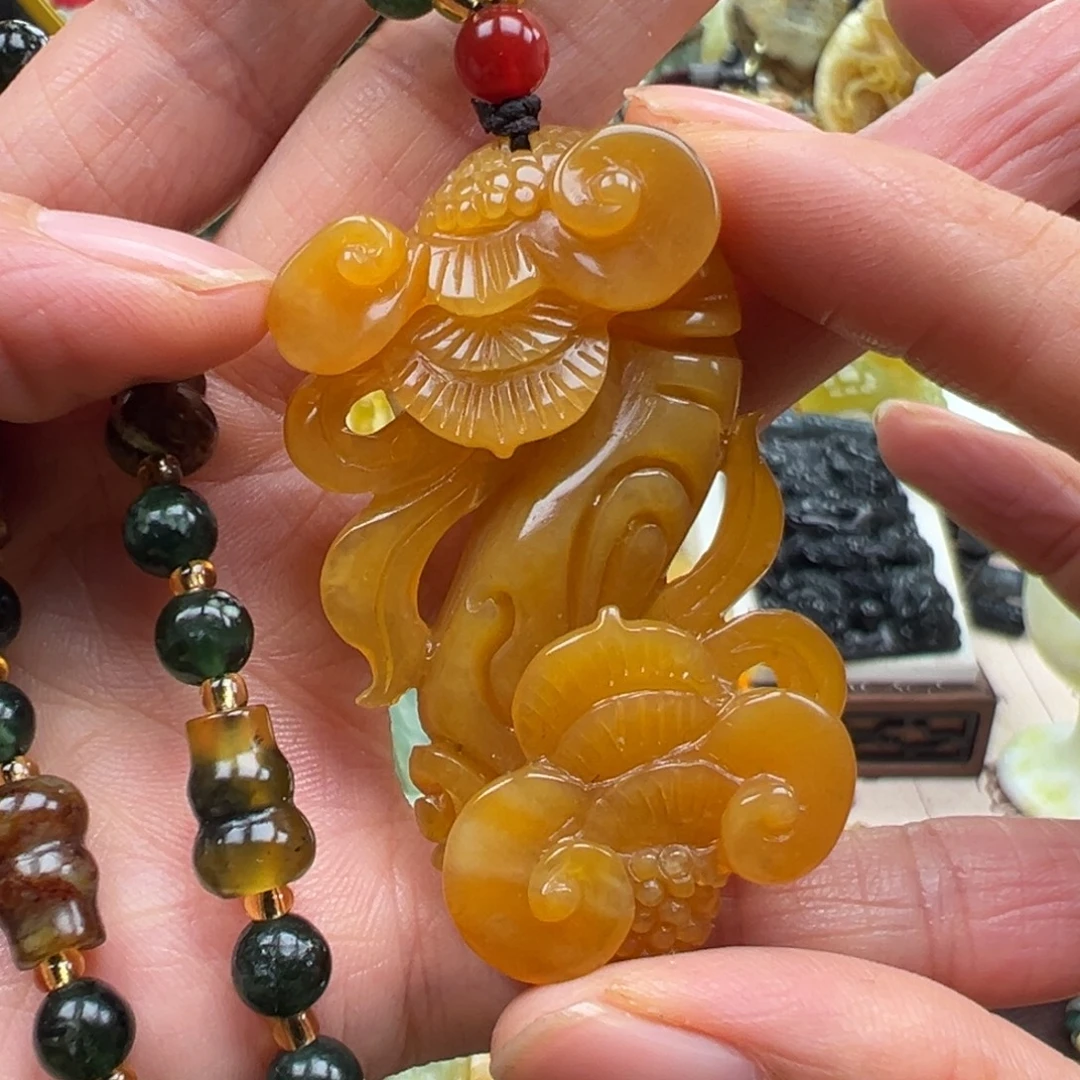 岫玉未镶嵌挂件挂件