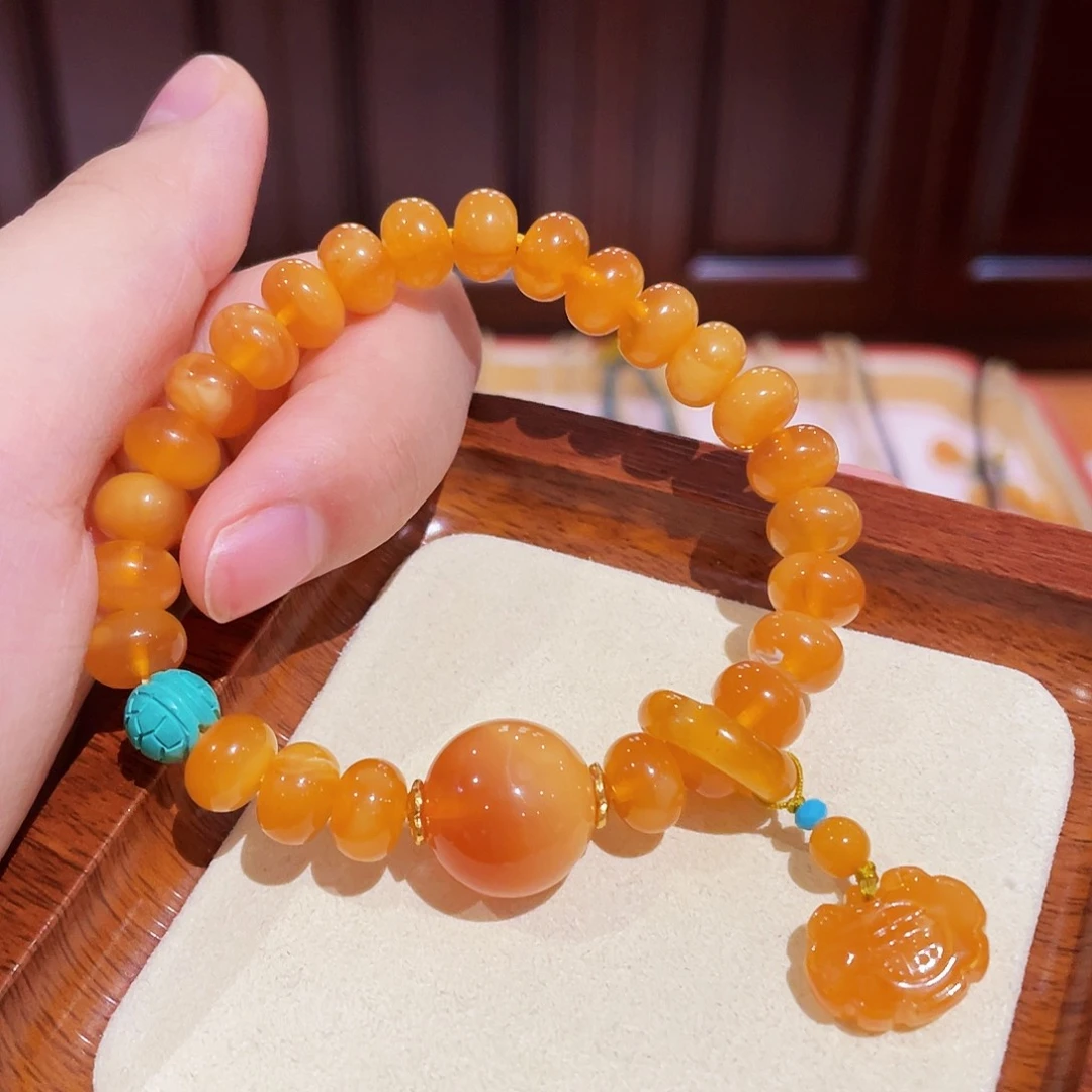 蜜蜡手链未镶嵌手串