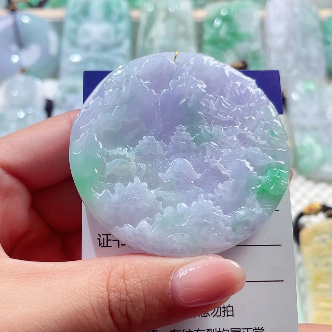 颈饰未镶嵌翡翠山水