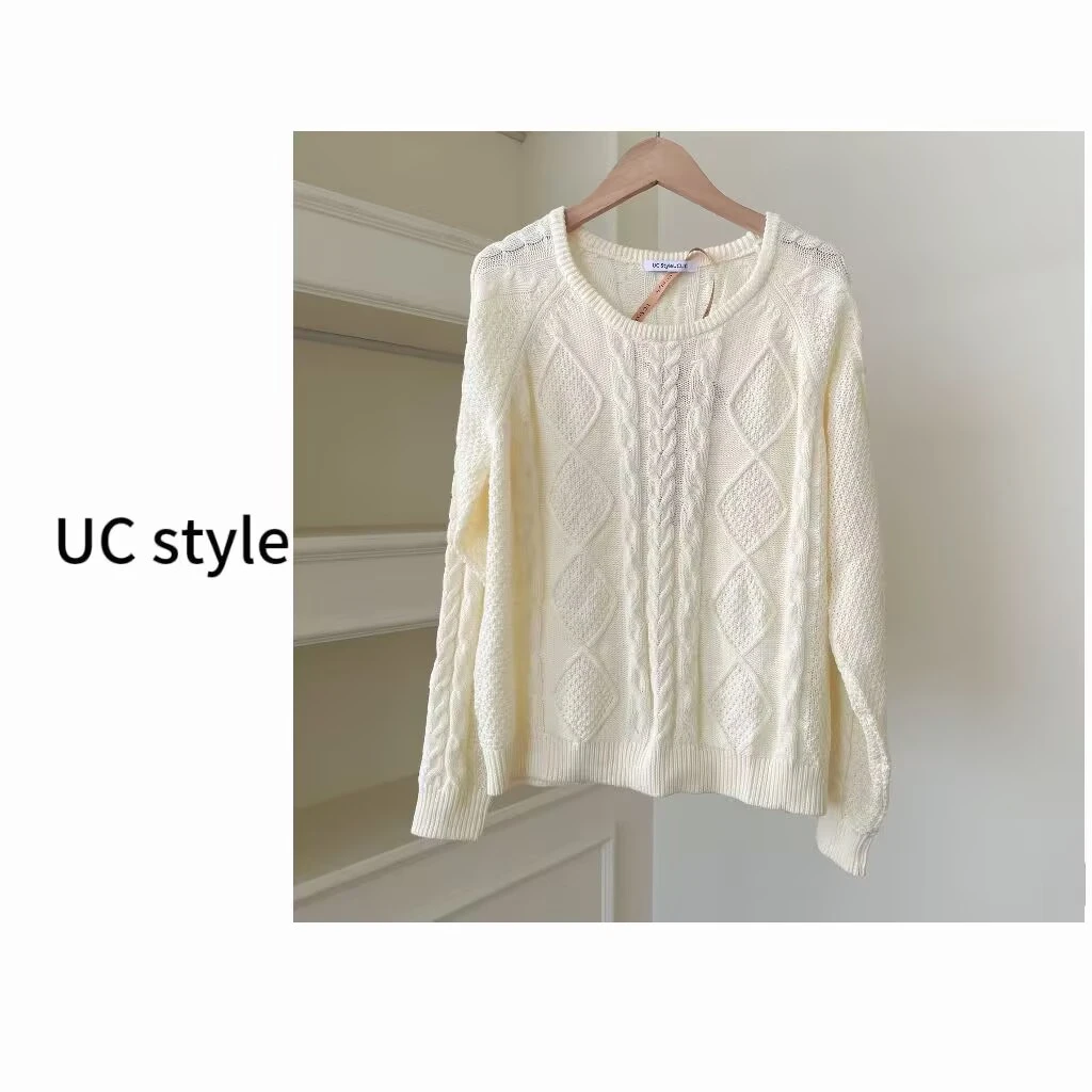 【UC STYLE】25S095编织针织套头毛衣主播穿S码