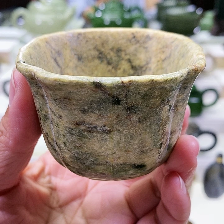 未镶嵌和田玉挂件茶杯100m l