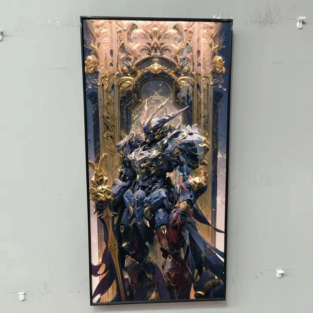 【竖金高达机甲】高达家居卧室装饰挂画PVC30*60