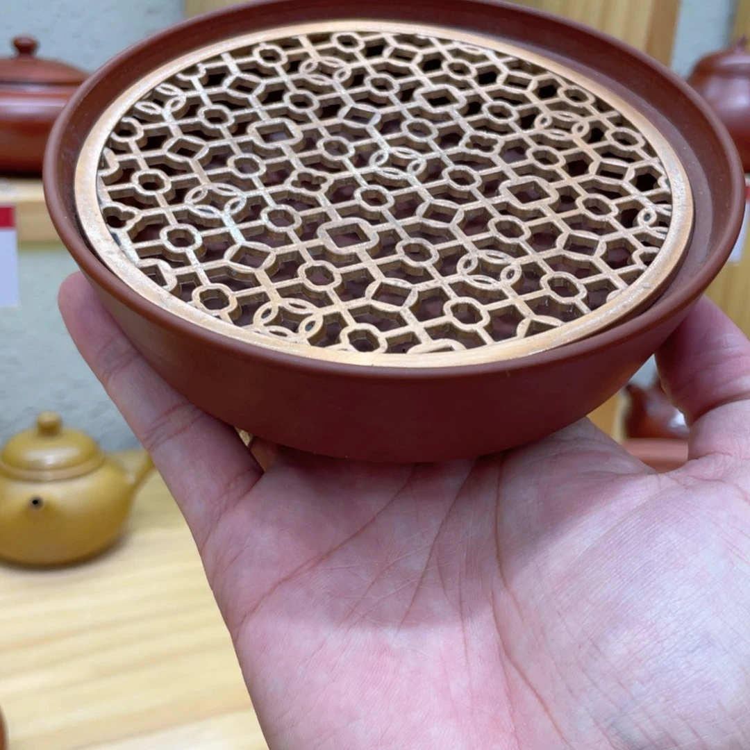 茶壶紫砂元宝壶承直径13厘米