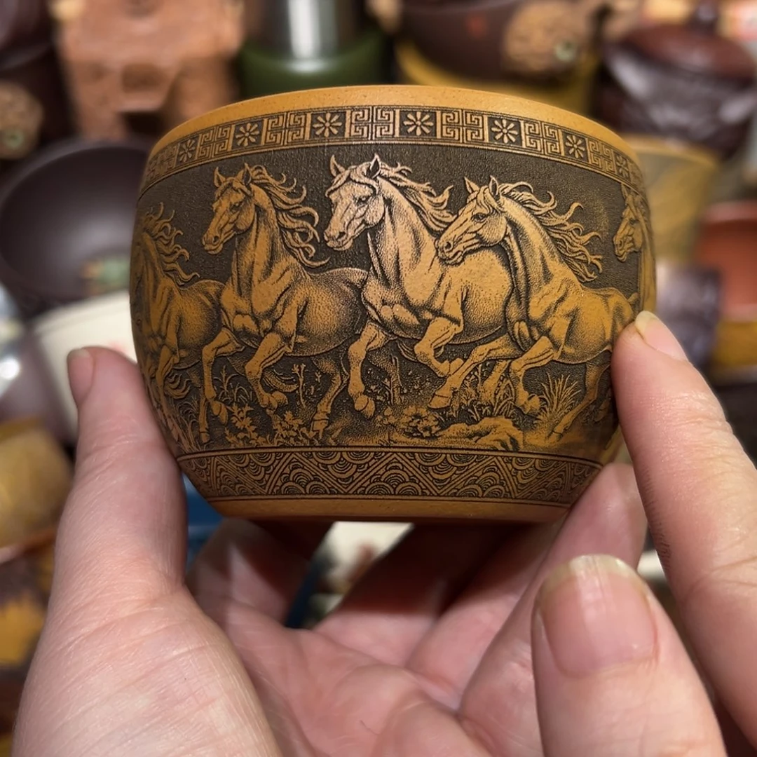 紫砂茶杯宜兴紫砂主人杯