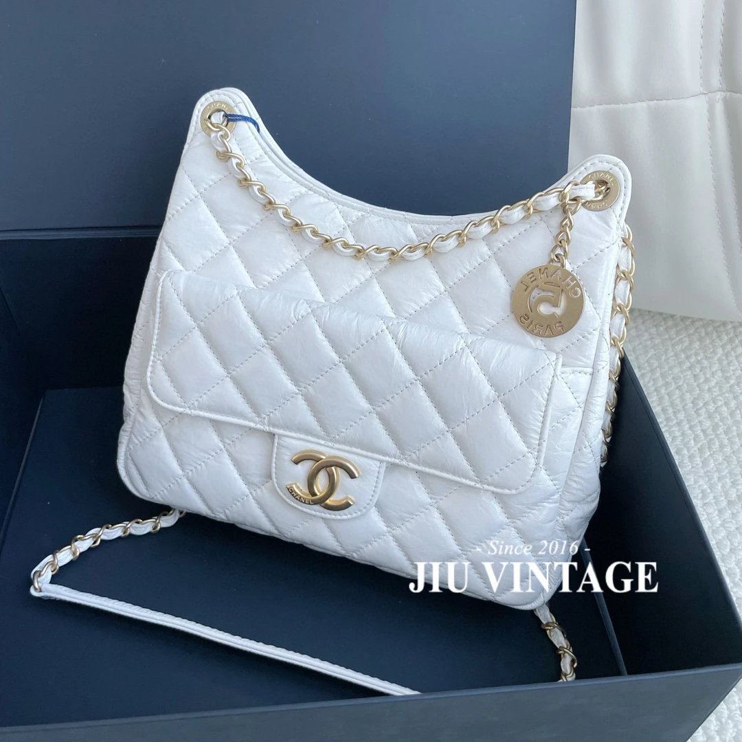 99新 Chanel/香奈儿 白金中号天猫精灵盒子JM13-0754