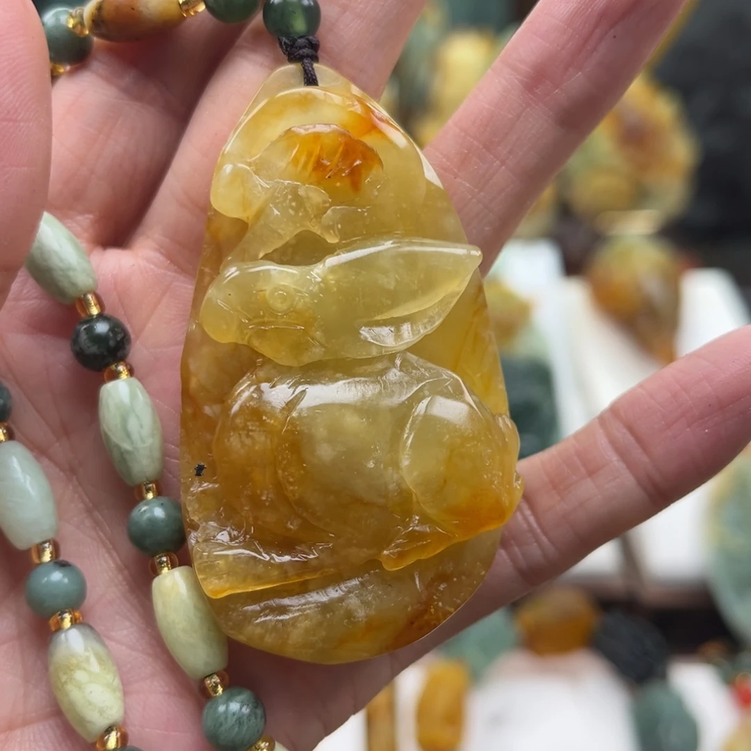 岫玉未镶嵌挂件挂件