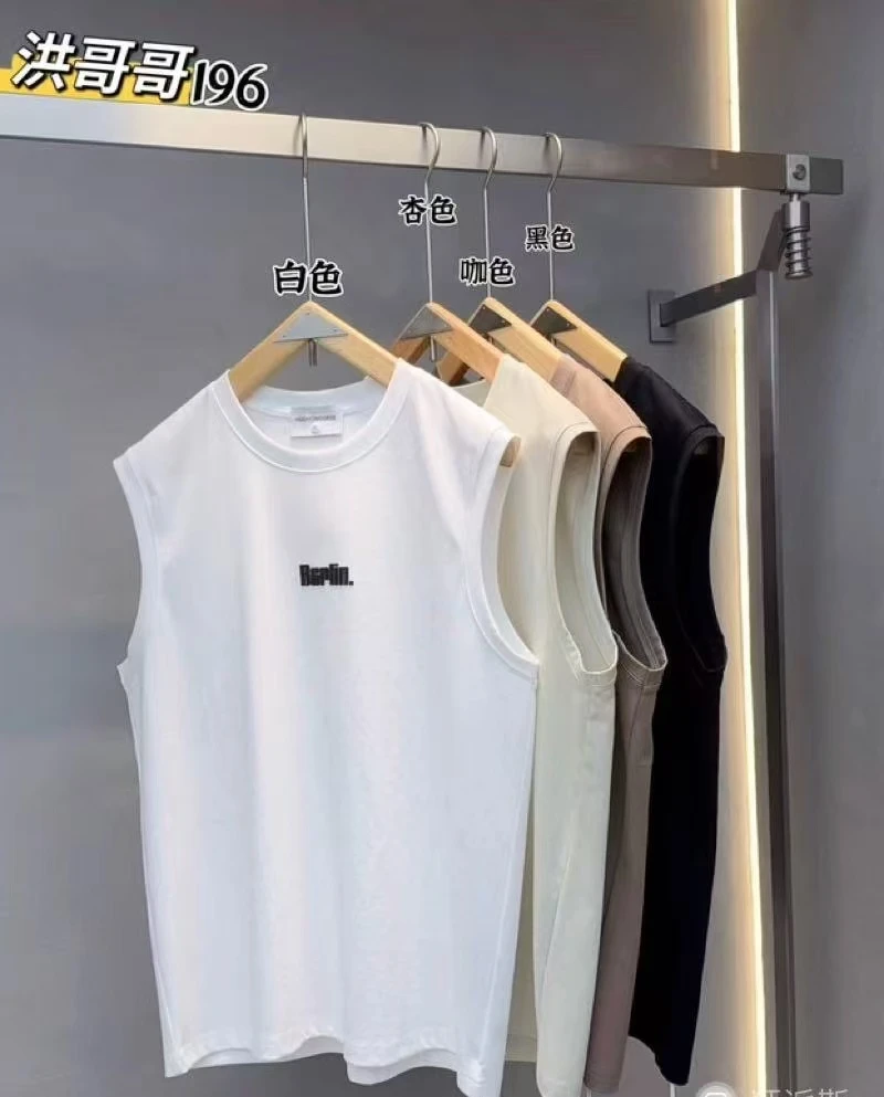 男士无袖运动简约休闲夏季