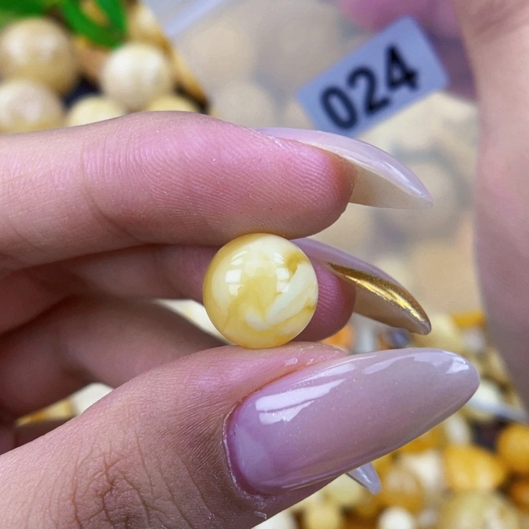 琥珀未镶嵌珠宝奇石11 粉