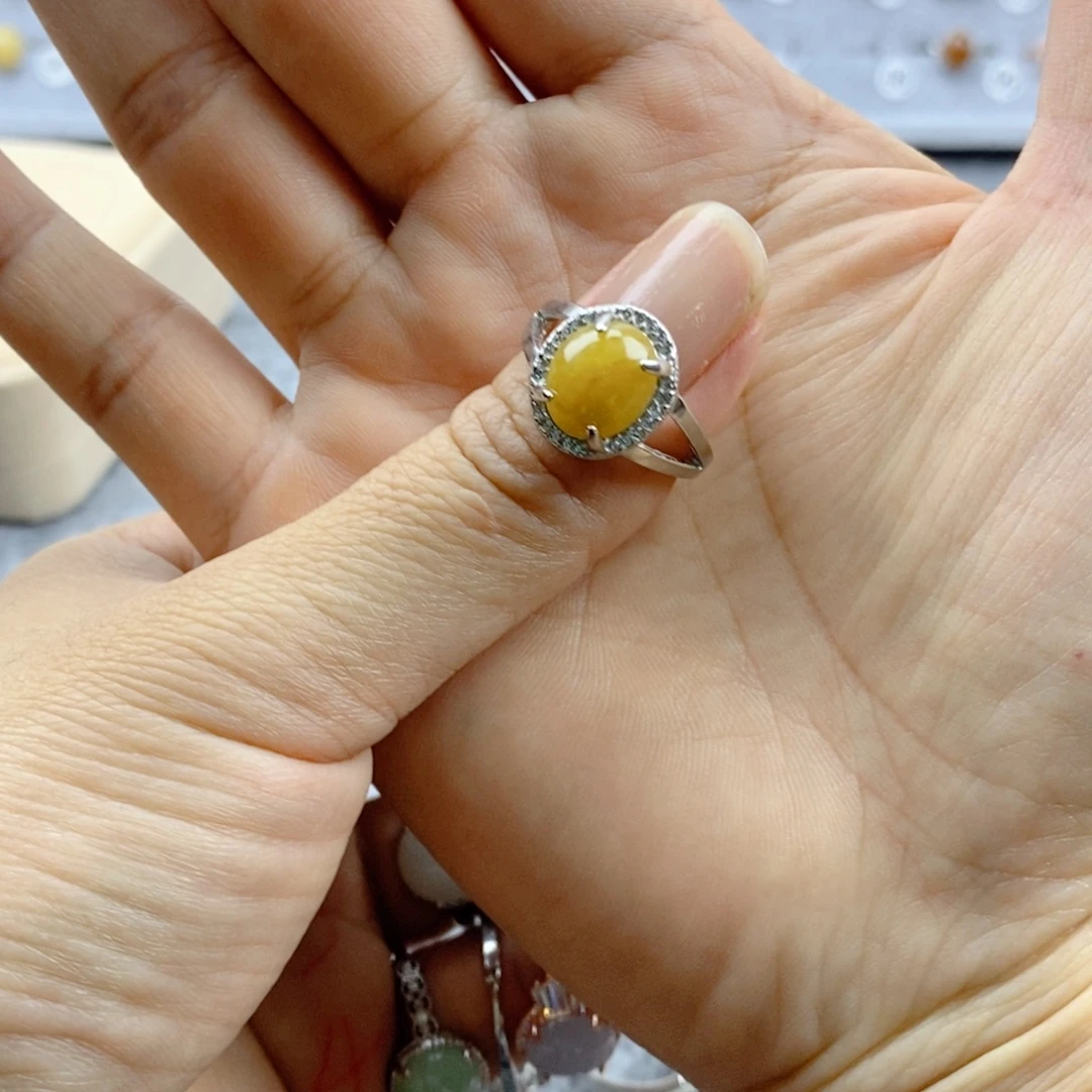 糖***果未镶嵌戒指翡翠缅甸