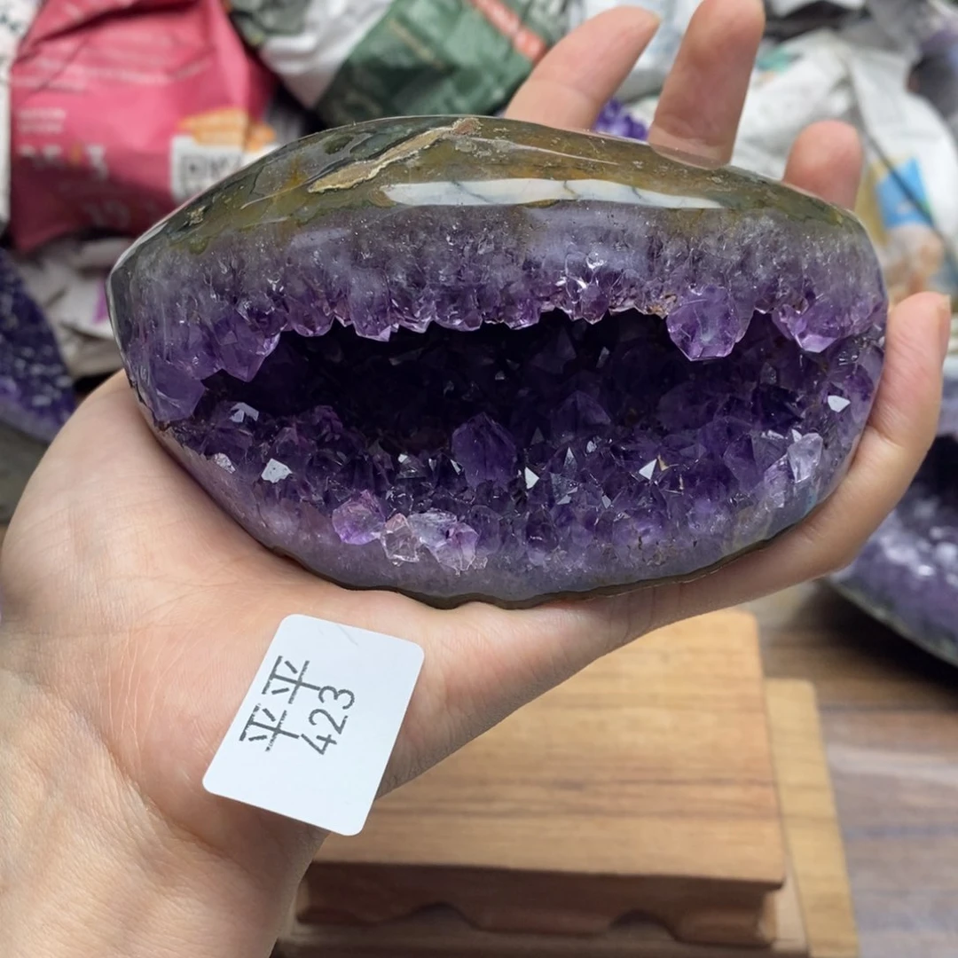 紫晶珠宝半成品未镶嵌