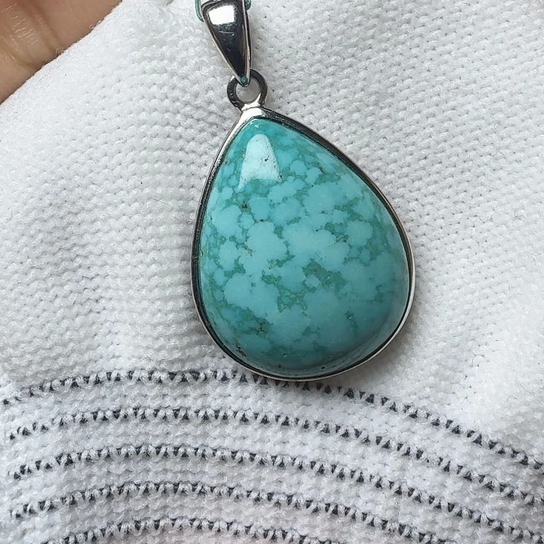 绿松石银S925镶嵌珠宝奇石