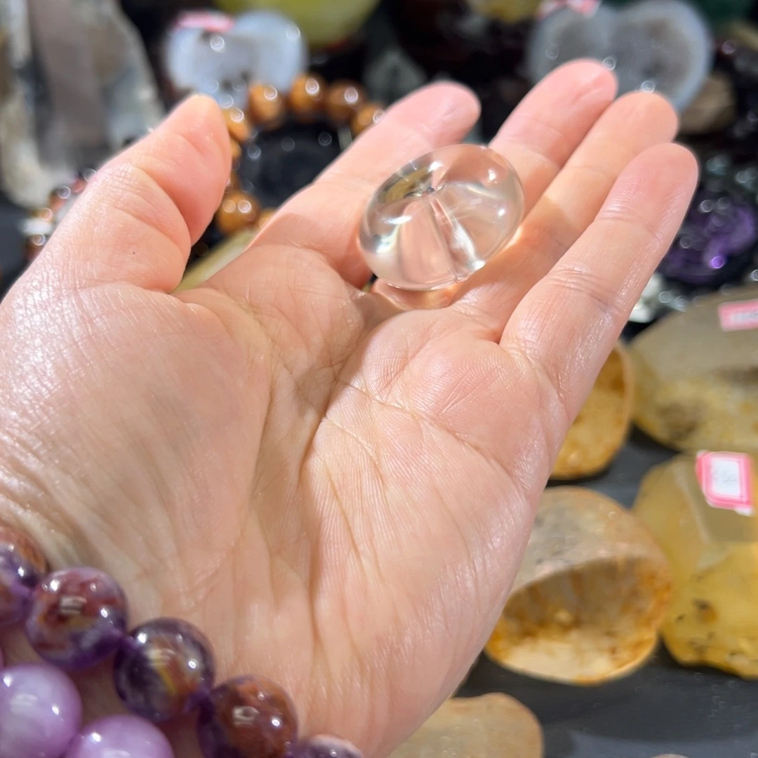 水晶手串未镶嵌平安扣