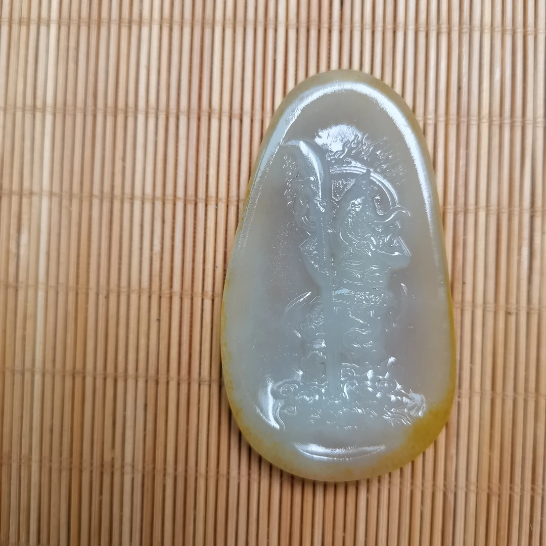 新疆和田玉忠义千秋关公36g