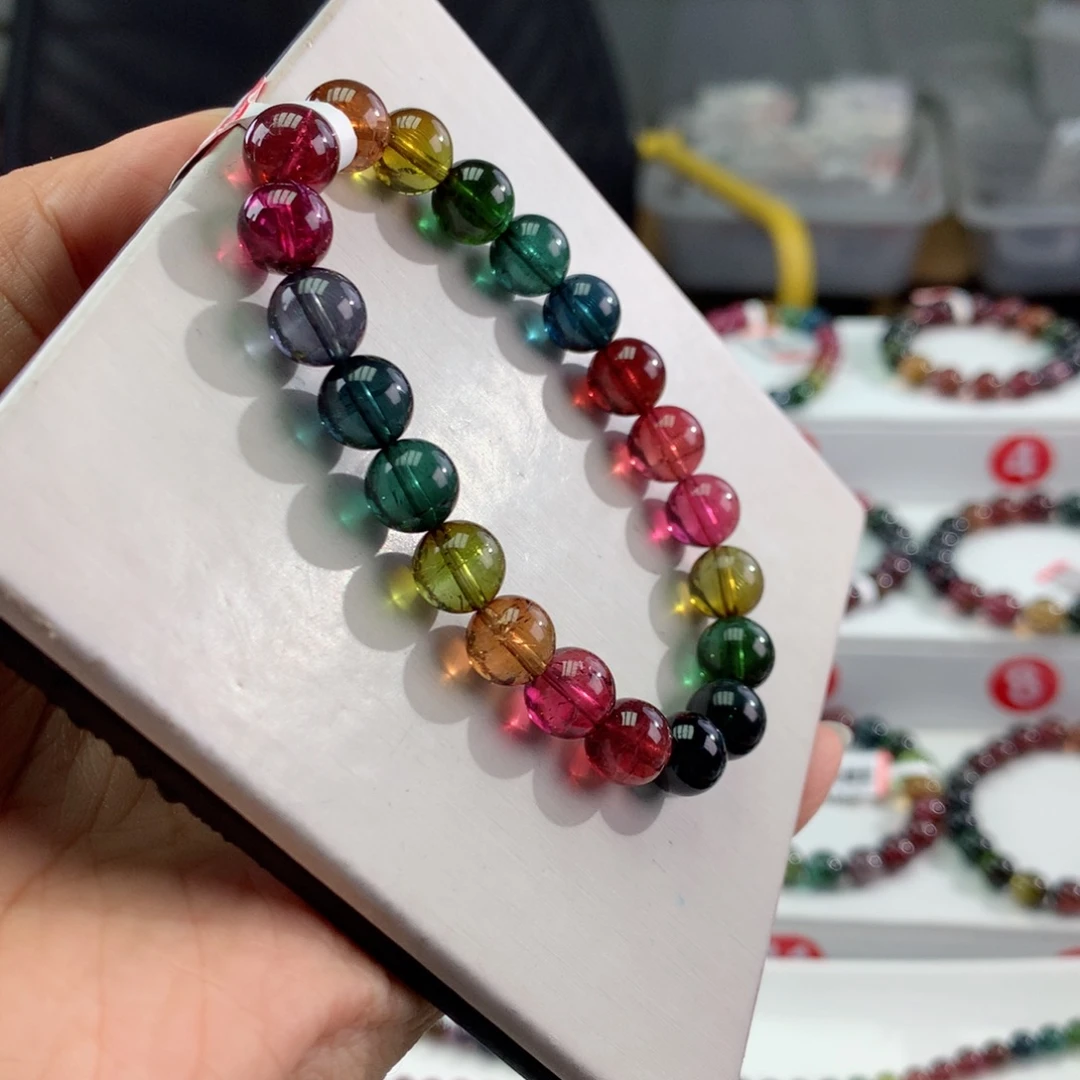 手链未镶嵌碧玺      9mm。