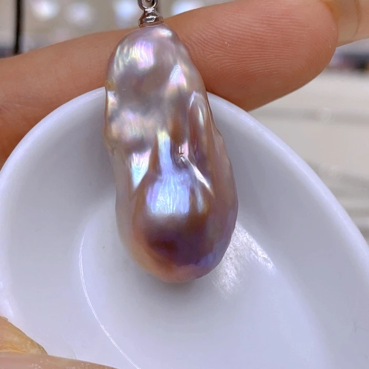 淡水珍珠未镶嵌吊坠(赠链)