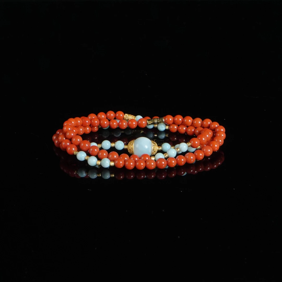 DY-M3167 南红珠链 29.20g