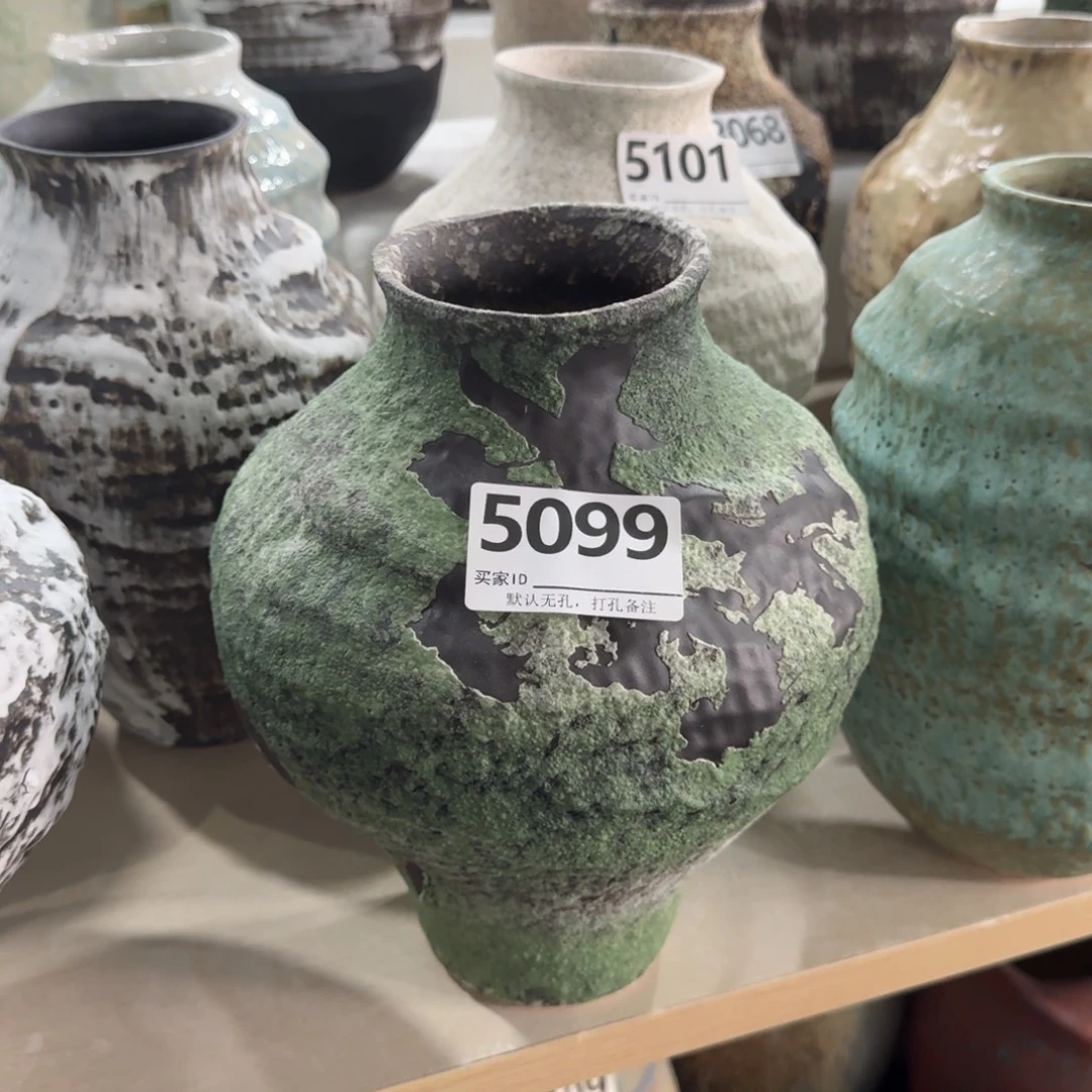 一****摆件景德镇高温花瓶编码5099高28口8默认无孔