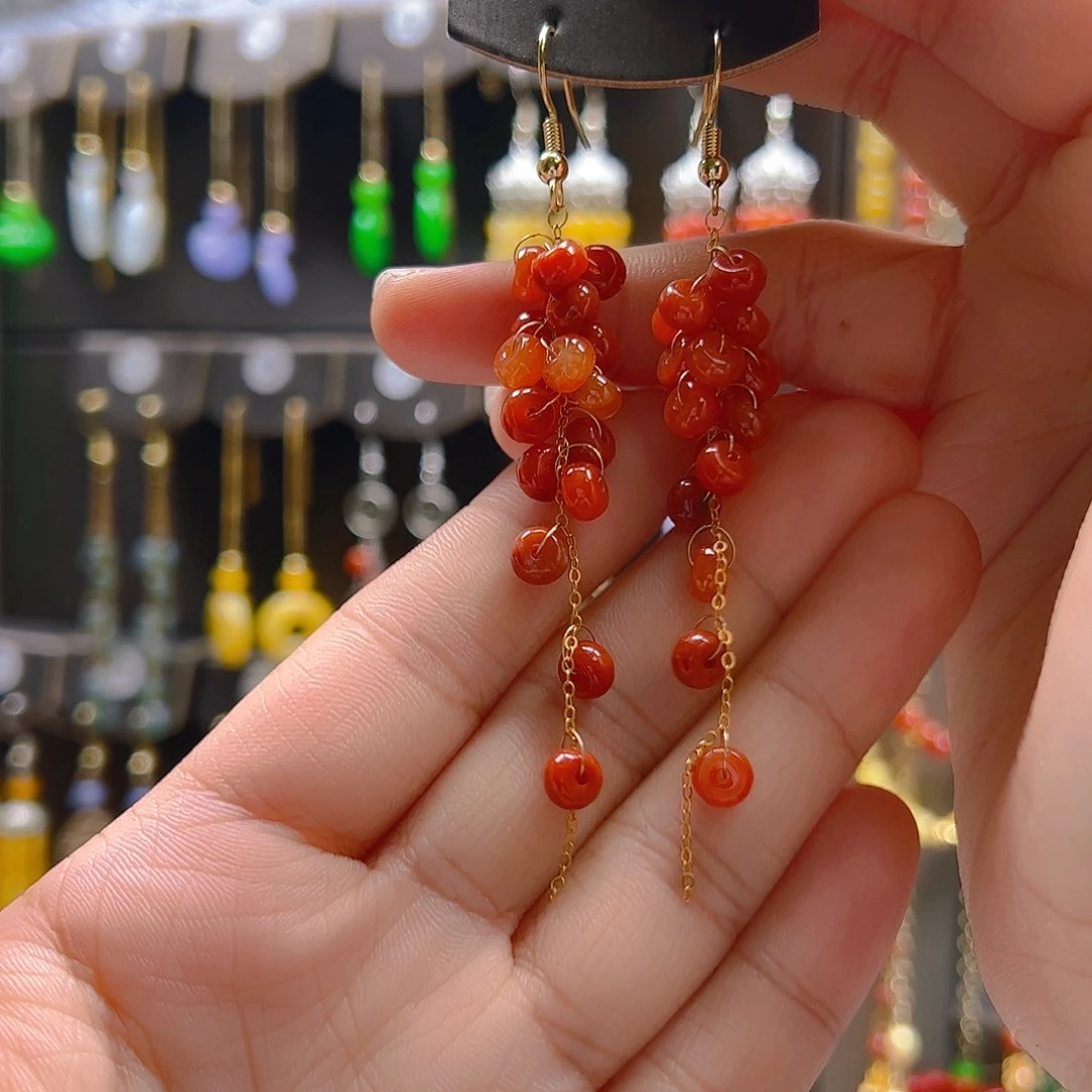 翡翠合金耳坠翡翠