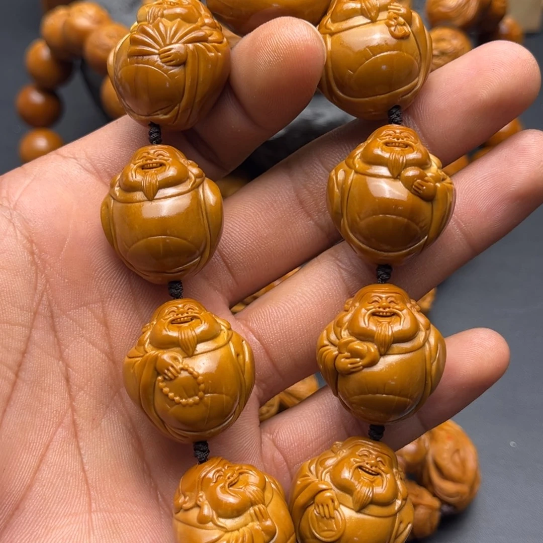 手串橄榄核大财神