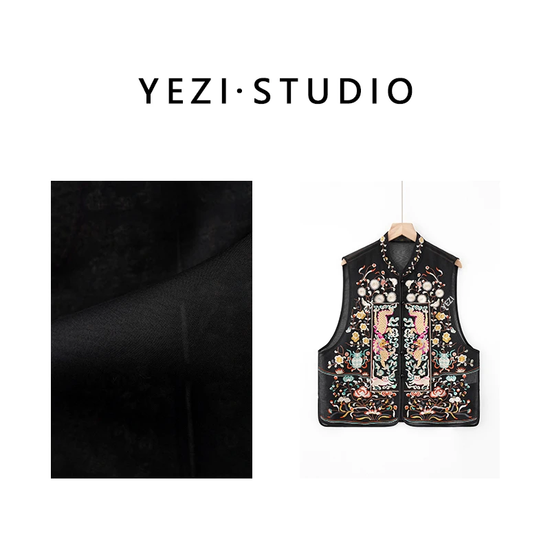 【纳锦呈祥】2025早春重工苗绣桑蚕丝欧根纱新中式马甲25112007-2/5