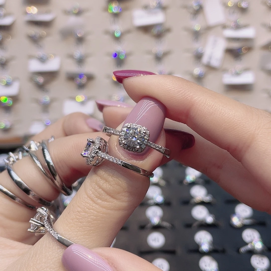 莫桑石非金属小方糖50。 圈14