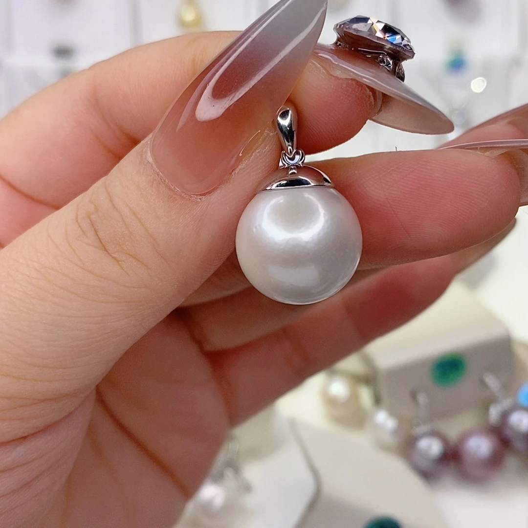 武***枝银S925镶嵌吊坠(赠链)淡水珍珠