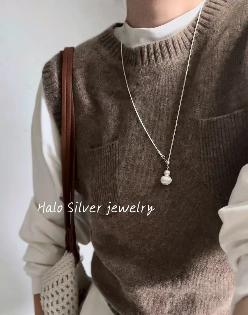 坠链均925银 《福禄》项链925纯银项链长链毛衣链气质时尚轻奢