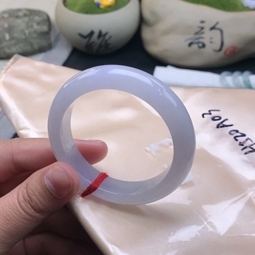 【闪购商品】翡翠手镯未镶嵌50.5冰粉正圈