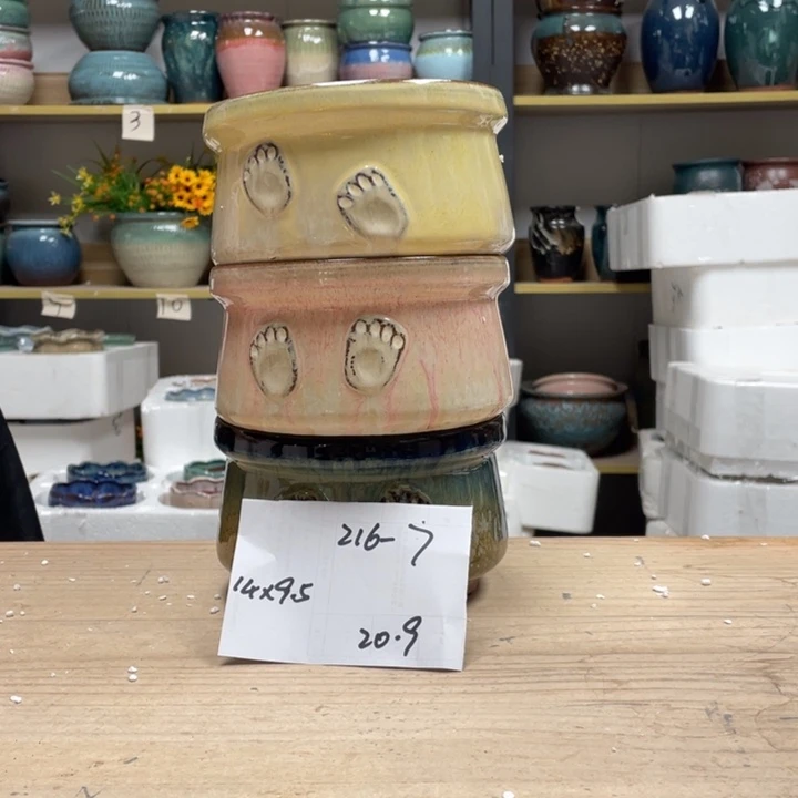 紫砂花盆多肉花盆微瑕7