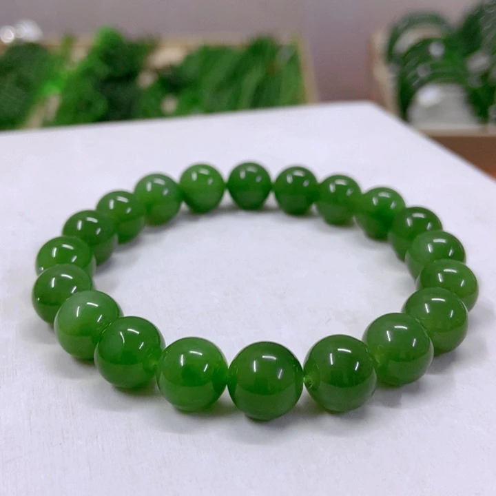 【闪购商品】和田玉（碧玉）手串未镶嵌11