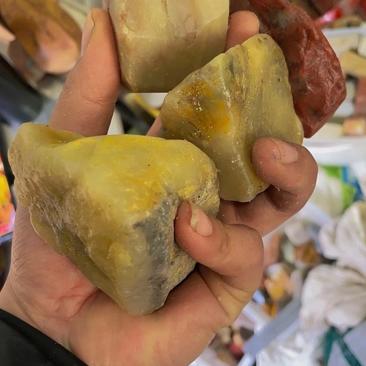 寿山石京***板寿山石的制作